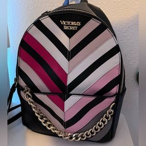 Victoria’s Secret Chevron Multicolor City Small Backpack